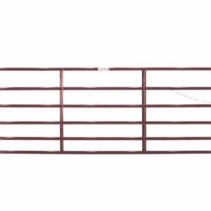 Tarter 12' 6 Bar Extra Heavy Duty Bull Gate, Red