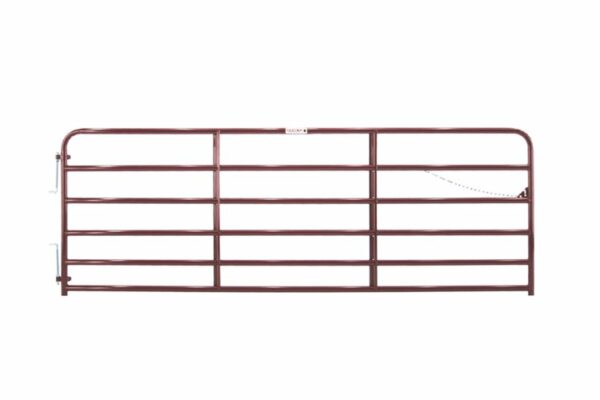 Tarter 12' 6 Bar Extra Heavy Duty Bull Gate, Red