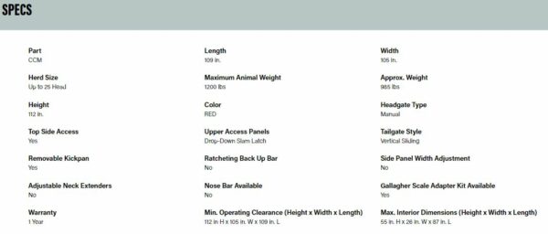 CattleMaster Series 3 Chute w/Manual Headgate - Image 7